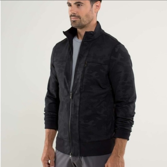 lululemon athletica Other - lululemon Men’s Post Gravity Jacket Lay Low Camo Emboss Black